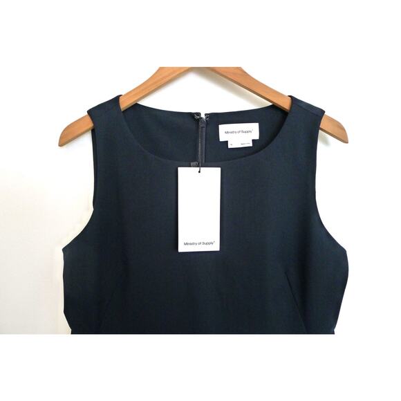 MINISTRY OF SUPPLY Japanese Kinetic Sheath Pencil Dress Workleisure 10 NWT $175 - Picture 4 of 8